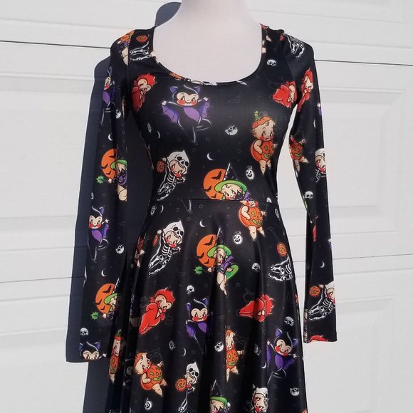 Sourpuss Dresses & Skirts - NWT Everyday is Halloween Skater Dress Sourpuss S